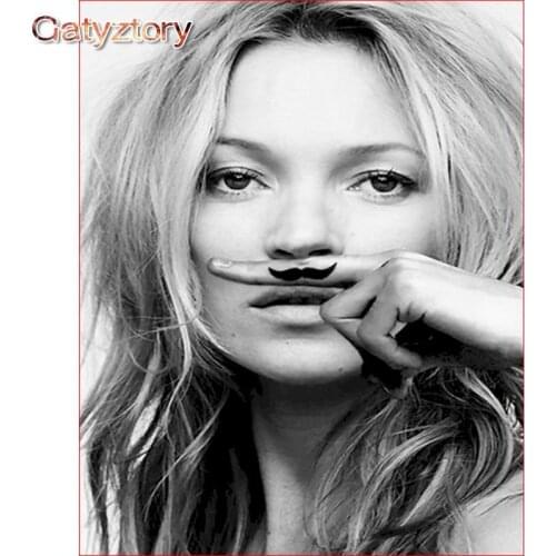 Painting By Numbers Kids woman Cover nose Canvas For Drawing Photo Frames For Picture Decoration Bedroom Adult Gatyztory Diy Kit