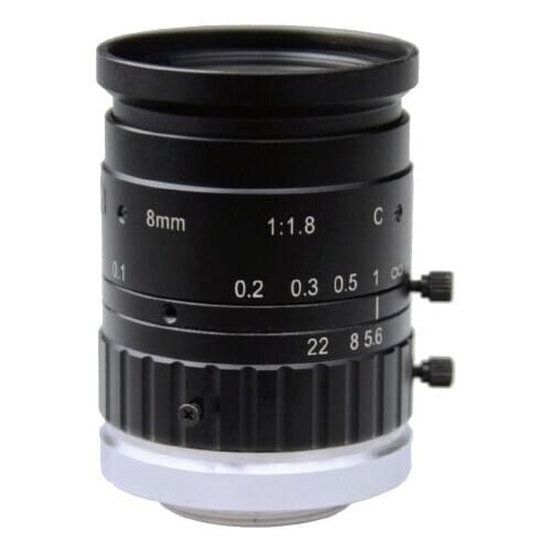 10 Mega Pixel C-Mount 8mm 2/3" FA / Machine Vision fixed focal length lenses Industrial camera Lens F1.8 manual Iris CCTV lens