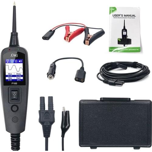 Original JDIAG P100 New Generation Power Probe Function Circuit Tester Electrical System Diagnostics Tool Powerscan PT 100