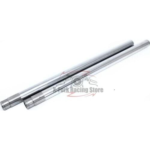 Front Fork Inner Tubes 1 Pair Shock Pipes Silver For Kwasaki Z400FX E1 E2 E3 Fork Bars Suspension Pipes