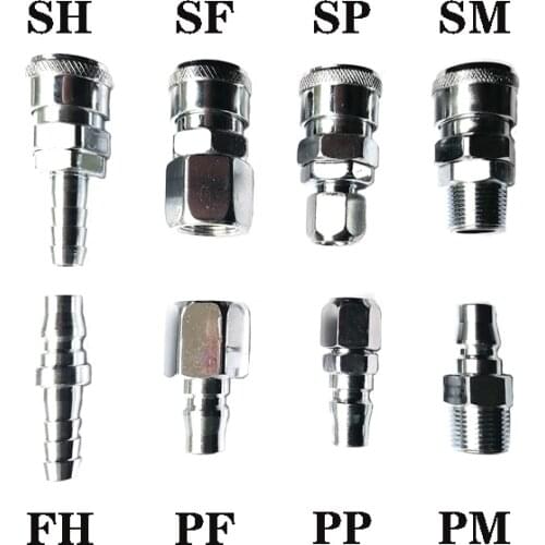 Pneumatic accessories, air compressor hose, quick connector plug socket connector SP20, PP20, SM20, PM20, SH20, PH20, SF20, PF20