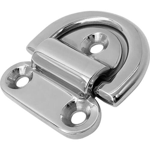 Premium Folding Pad Eye, Deck Lashing Ring, Trailer, Marine Boat, Caravan