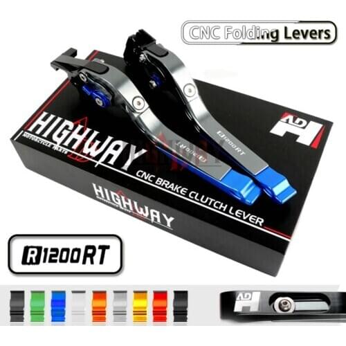 CNC Aluminum Brake Handle Bar Lever Extendable Folding Adjustable Brake Clutch Levers For BMW R1200RT SE 2010-2013 11 12