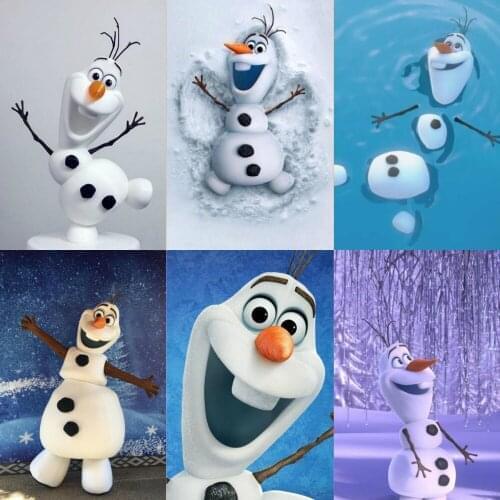 DIY 5D Diamond Cartoon Frozen Olaf Mouse Painting Embroidery Childrens Dill Full Mosaic Wall Decoration Gift