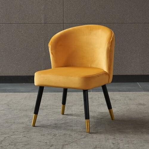 Nordic solid wood hotel dining chair modern minimalist back stool small apartment leisure home desk chair