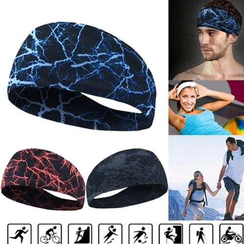 Sport Sweat Headband Sweatband Yoga Hair Bands Running Cycling Dance Fitness Head Anti Sweat Bands For Sports Safety Bands