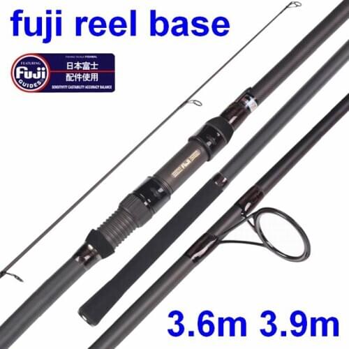 ZZ08 Super Large Rings XH Carbon SurfCasting Surf Casting Fishing Rod Bait 50 - 200g 3.6M and 3.9M Fuji Reel Holder Tip 2.5-20mm
