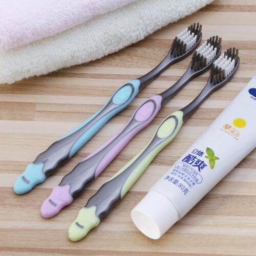 1pc Super hard bristles Tooth brush for Adult Remove Smoke Blots Coffee Stains Toothbrush