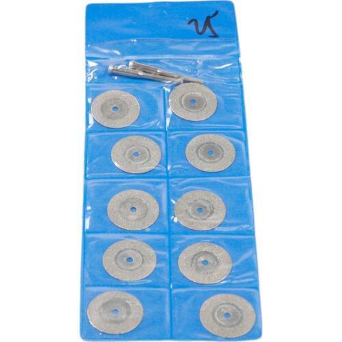 High Quality 10x 25mm Dremel Accessories Wood Glass Cutting Discs Tools with 2pcs Pipe Jaws