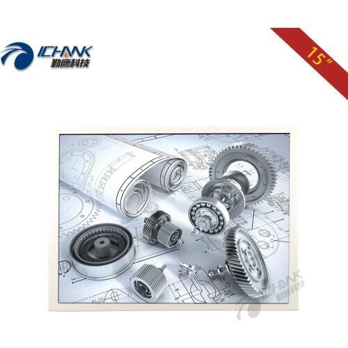 ZB150TN-59G/15" inch 1024x768 HDMI VGA Built-in Speaker White Gray Metal Shell Medical Equipment PC Monitor LCD Screen Display