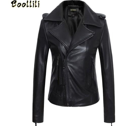 Real Leather Jacket Women Clothes 2020 Sheepskin Coat Female Jacket Women Vintage Biker Jackets Plus Size Chaqueta Mujer