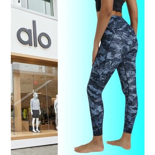 Alo Women Tights Fitness Running Yoga Pants High Waist Seamless Sport Leggings Push Up Leggings Energy Gym Clothing Girl