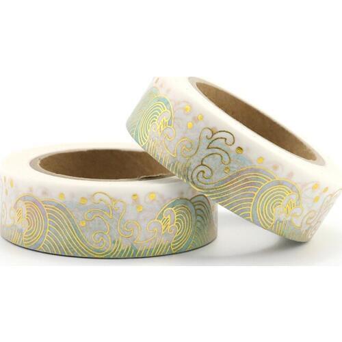 1PCS Foli Cloud Washi Tape DIY Decoration Scrapbooking Planner Masking Tape Kawaii Stationery Adhesive Tape