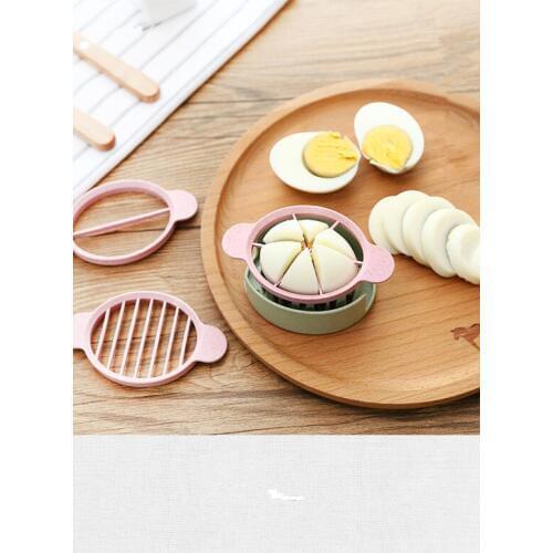 1PC Multifunction Wheat Straw Cut Egg Slicers Tools Dividers Preserved Egg Splitter Cut Eggs Kitchen Essential Cooking OK 0484
