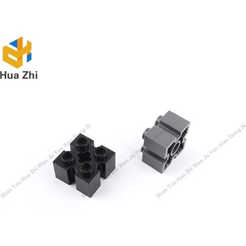 Building Blocks Parts 90258 10PCS Brick Special 2 x 2 with Grooves and Axle Hole LEGOING MOCS Education