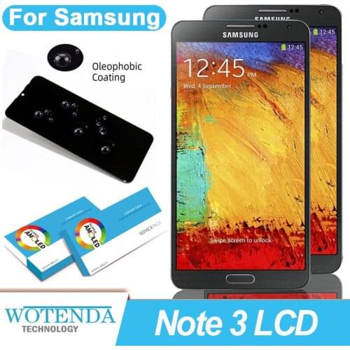 100% Original 5.7" Super Amoled Display for SAMSUNG Galaxy Note 3 N9005 Full LCD Display Touch Screen Repair Parts