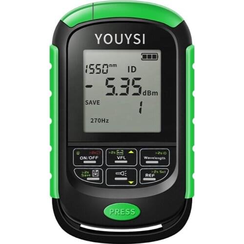 4in1 Optical Power Meter Rechargeable Battery Network Cable Test Optical Fiber Tester LED Light