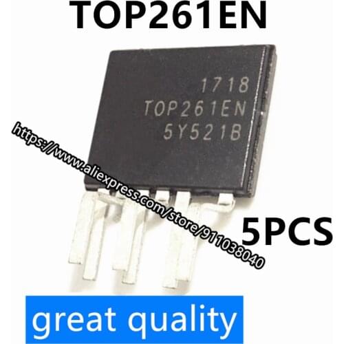 5PCS/LOT TOP261EN high energy efficiency power drive management chip TOP261EG TO-ESIP-7C integrated circuit IC