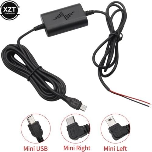 Car DC Converter Module Input 12V 24V Ouput 5V 2.5A With mini USB / Micro USB Cable 3.2 meter Low Voltage Protection