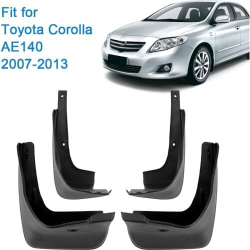 Mud Flap Car Accessories Splash Guards Car Mud Flaps 4Pcs/set Fender For Toyota Corolla AE140 2007-2013 Front Rear Mudguards