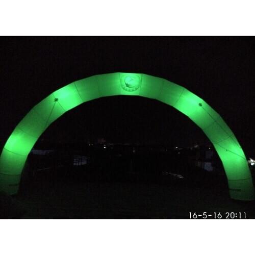 Colour changing light custom inflatable arch for advertisement with free air blower