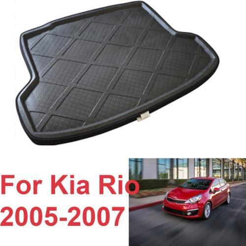 For Kia Rio 2005 2006 2007 Car Rear Boot Cargo Liner Tray Trunk Floor Carpet Mats Carpets Pad Protector