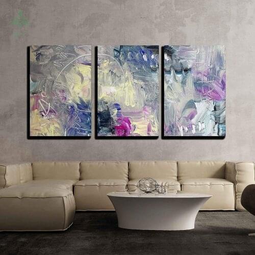 Canvas Wall Art Abstract Painting Mixed Media Grunge Modern Home Decoration