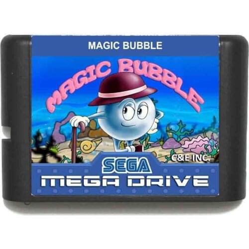 Magic Bubble 16 bit MD Game Card For Sega Mega Drive For Genesis