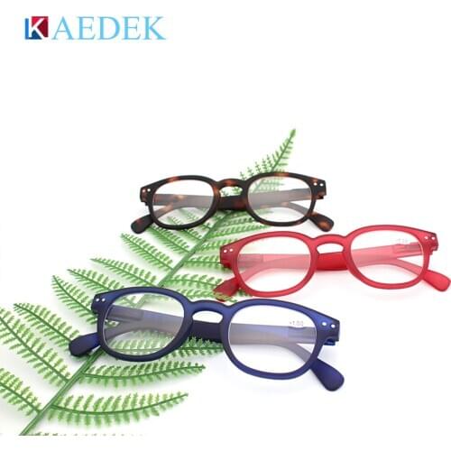 KAEDEK 2020 Trend New Color Reading Glasses Retro Europe Style Quality Men Women Eye Glasses With Flex Lesebrillen