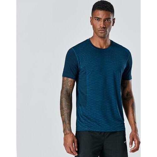 Compression Fitness T-Shirt Elastic Jogging Short Sleeves Gym Men T Shirt Running Sports Quick Dry Tight Outdoor Bodybuilding