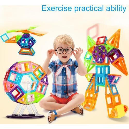 40-160pcs Mini Magnetic Building Blocks DIY 3D Magnetic Designer Educational Toys Construction Bricks Birthday Gift