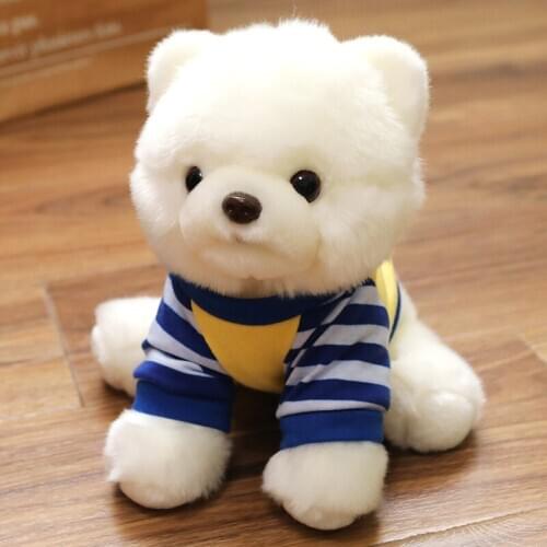 Stuffed Dog Plush Toy Cute Simulation Pets Fluffy Baby Dolls Birthday Gifts For Children Brinquedos Baby Stuffed Toys BK50MR