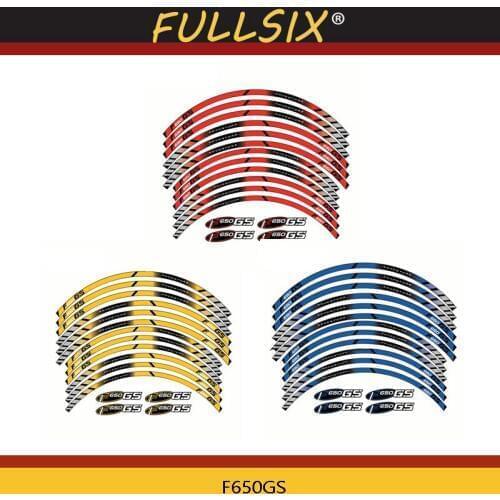 Motorcycle Wheel Decals Reflective Edge Outer Rim Stripes Sticker for BMW F650GS F650 GS F 650GS F 650 GS