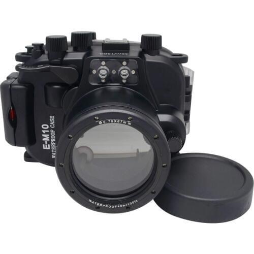 New Arrivals for Olympus EM10 E-M10 12-40mm len Meikon Waterproof Underwater Housing Camera Diving Case