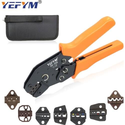 Crimping Pliers Tools SN-48B 7 Jaw for Tab 2.8 4.8 6.3 Pulg/tube/insulation Terminals Kit Bag Electrical Repair Clamp Tools Mini