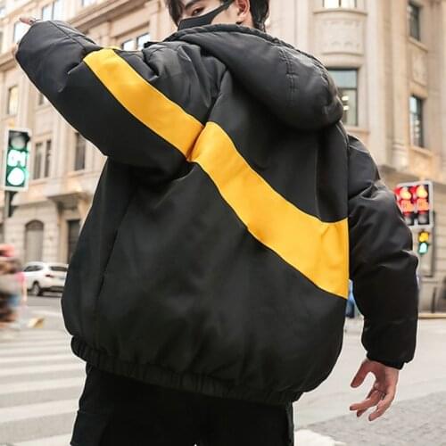 2020 Short Casual Down Jacket For Men Autumn Winter Hoodie Parkas Couple Contrast Color Thickened Warm Jacket Overcoat SnowCoat