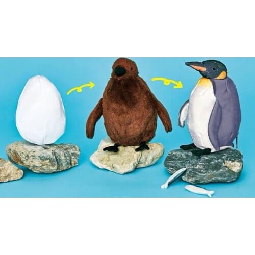 Evolving Penguin Plush Japanese Cute Eggs Chicks Adult Penguins Cards Coin Purse Holder Coin Wallet Pouch Women Purse Wrist