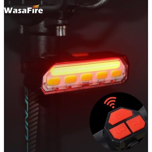 Bike Light Remote Turn Signal Bicycle Tail Light USB Rechargeable MTB LED Rear Light Cycling Safety Warning Bike Lantern