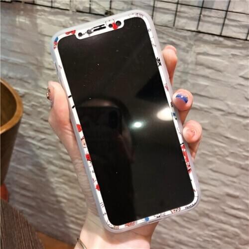 Lovely Cat Cartoon Pattern 9H Tempered Glass For iPhone XS Max X XR Full Cover Screen Protector For iPhone 11 Pro Max Glass Film