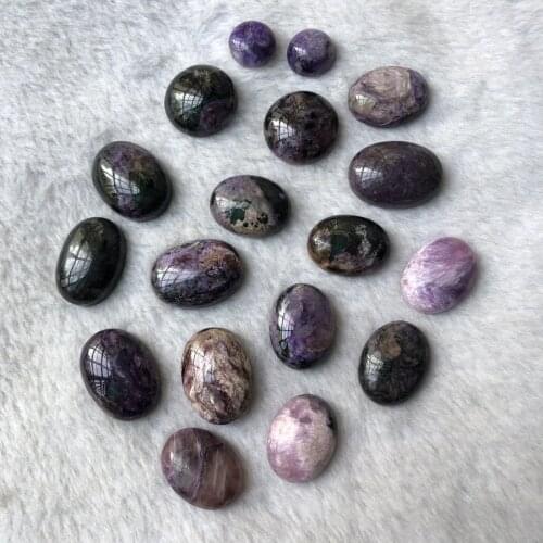 1pcs AB Quality 100% Natural Charoite Bead Cabochon15x20mm 16x22mm Oval Gem Bead Cabochon,Gem Jewelry Bead Cabochon Ring Face