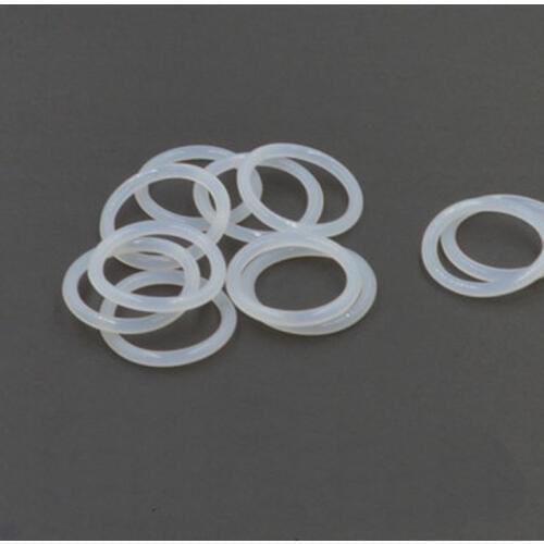 10pcs 4mm wire diameter white silicone O-ring outer waterproof insulation rubber band 60mm-95mm outer diameter