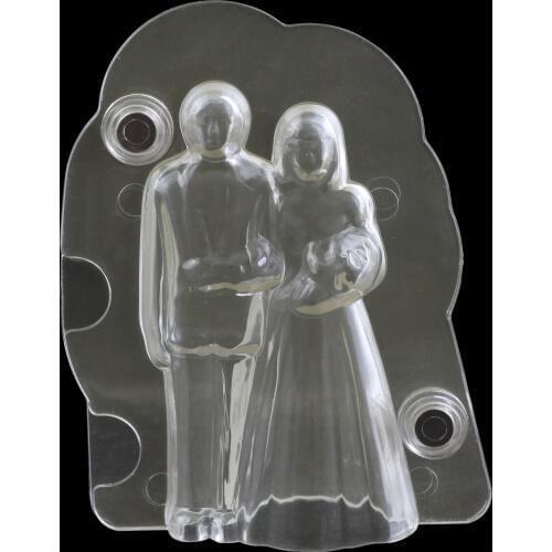 3D Wedding Shape Polycarbonate chocolate Molds With magnet Baking Chocolate Mould Candy Cake Decorating Pastry Tool