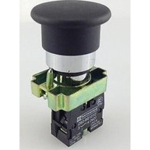 4pcs XB2BC21C 1 NO Momentary Mushroom Head Push Button Switch N/O Black