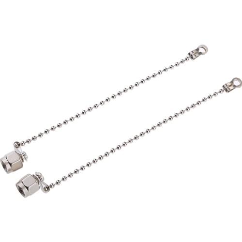 2pcs Antenna Adapter SMA Adapter Straight Protective Dustproof Cap Cover