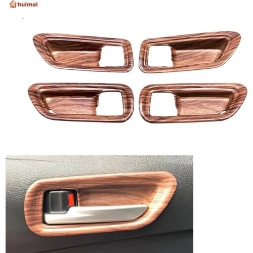 Auto Styling Inner Door Handle Hand-clasping Bowl Cover Trim MATTE/CARBON FIBER Fit For Toyota Corolla 2019 2020 2021