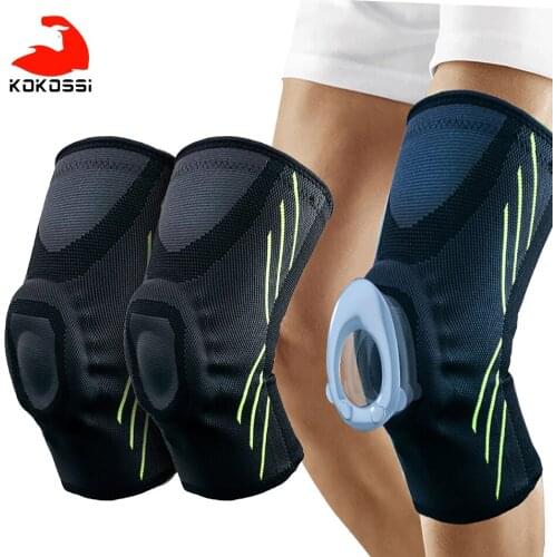 KoKossi 1PCS Knee Pads Patella Silicone Pad Elastic Non-slip Silicone Strip Knee Brace Arthritis Meniscus Tear Knee Supoort Tool