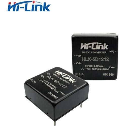 Free Shipping 5pcs/lot 9-18V to 12V 420mA mini dc to dc converter step down module HLK-5D1212