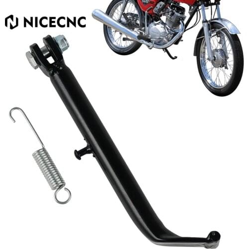 Motorcycle Side Stand Complete Set Black Steel for Honda CG 125 16 Gauge steel for extra strength