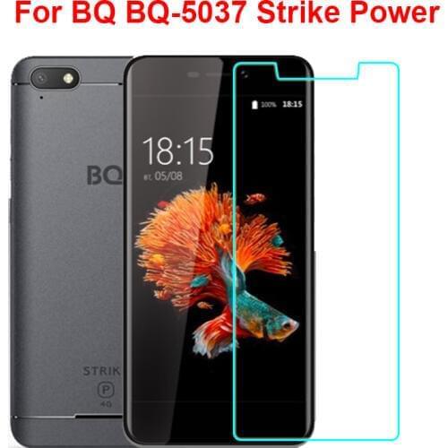 BQ 5037 Tempered Glass For BQ BQ-5037 Strike Power Screen Protector LCD Explosion-proof Protective Glass Film on BQ 5037