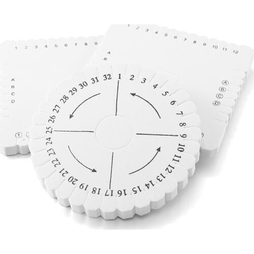 2pcs Round Square Knitting Cord Disc Disks Rope Weaving Beading Foam Board For Handmade Craft Making Braiding Tool DIY Supplies